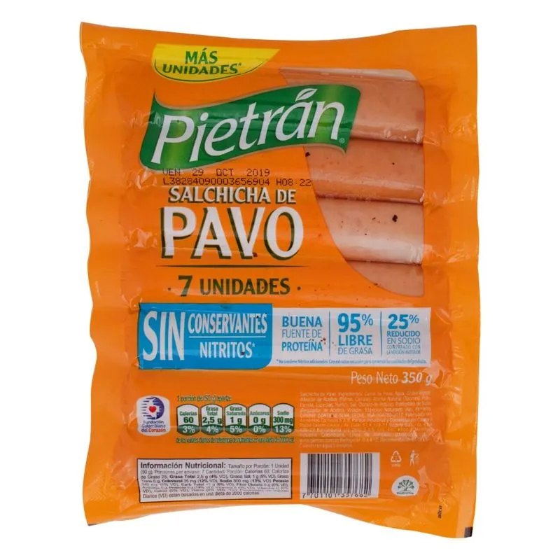 Salchicha Pietran 350gx7und