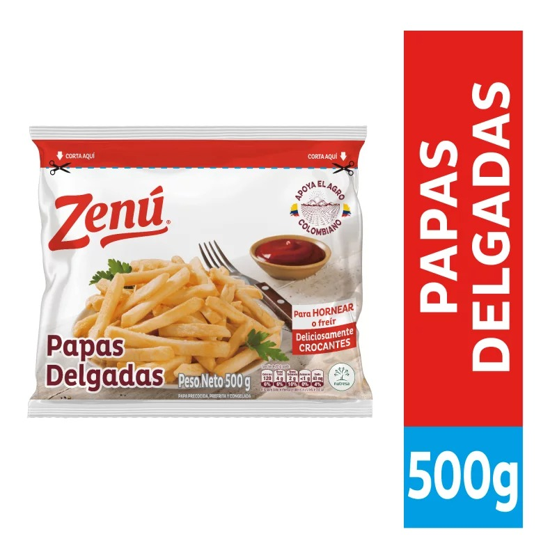 Papas Delgadas Zenu 500g