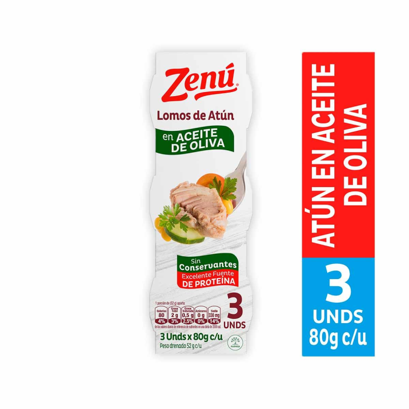 Atun Zenu Aceite De Oliva 3 Und 80 Gr