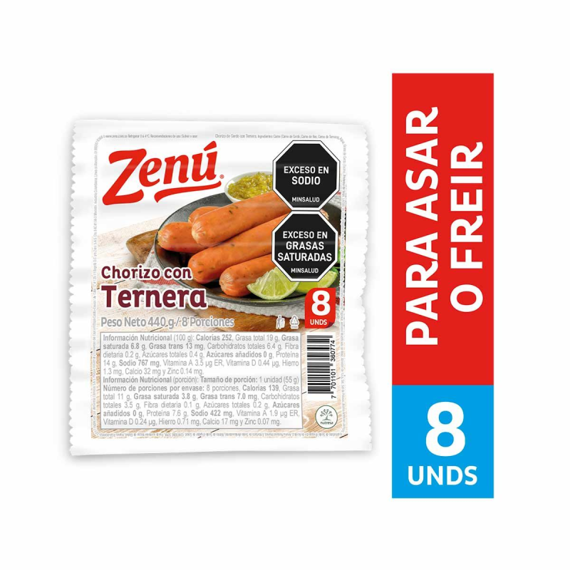 Chorizo Zenu Ternera 440 Gr