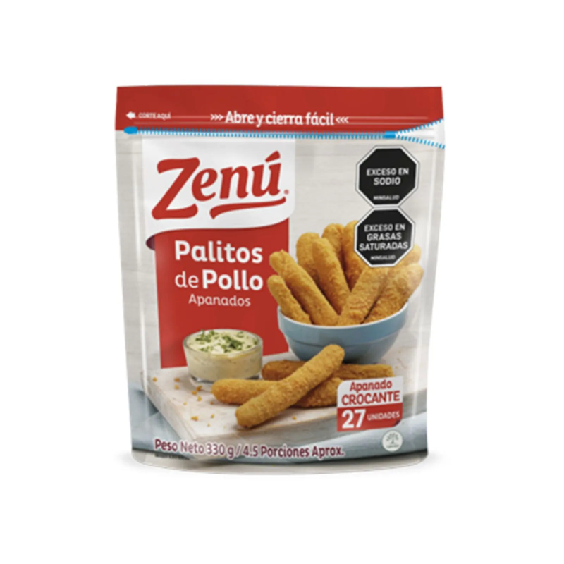 Palitos De Pollo Zenu Apanado 330 Gr