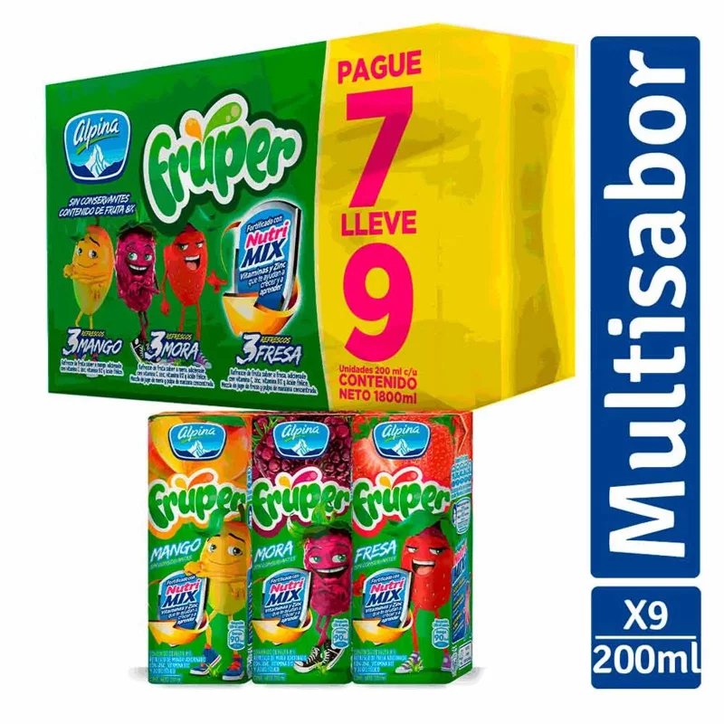 Jugo Alpina Fruper Pague 7 Lleve 9 4 Und