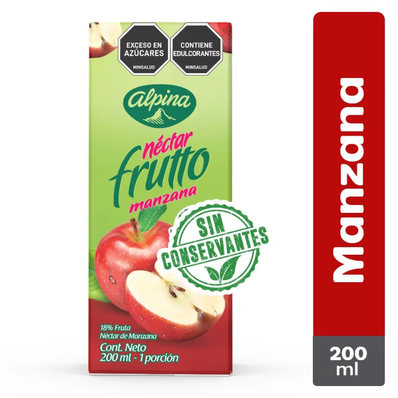 Jugo Frutto Manzana Tetrapack 200 Ml