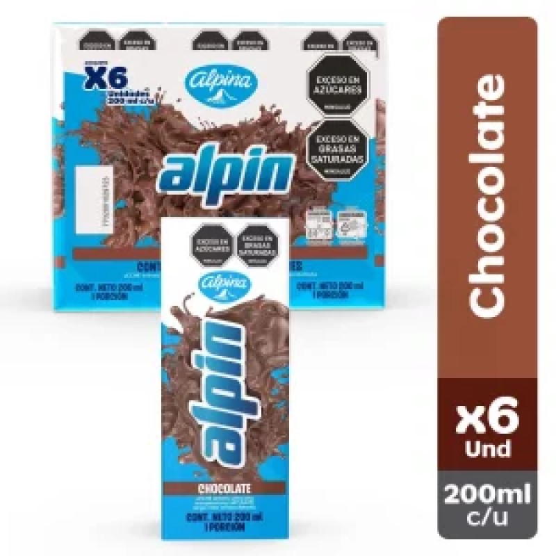Leche Alpina Sixpack 200 Ml