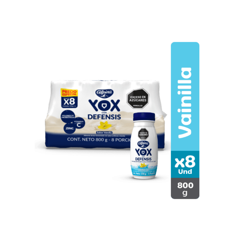 Alimento Lacteo Yox 8undx100g Vainilla