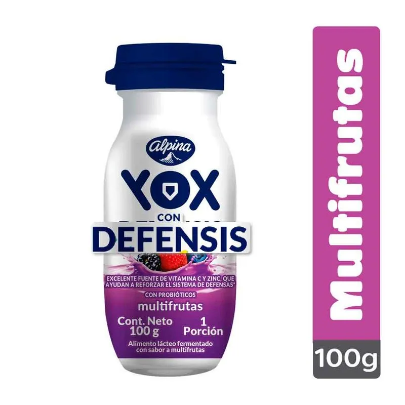 Alimento Lacteo Yox Multifruta 100 Gr