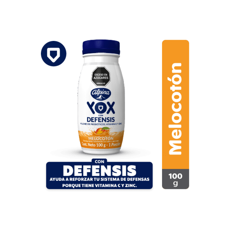 Alimento Lacteo Yox Melocoton 100 Gr