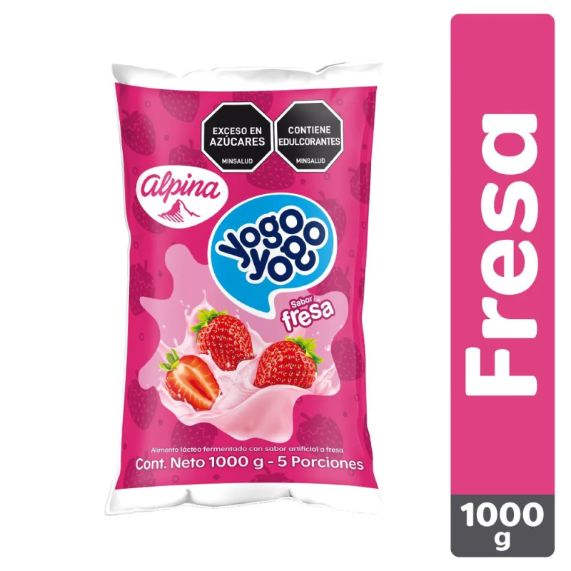 Alimento Lacteo Yogo Yogo Fresa 1000 Gr