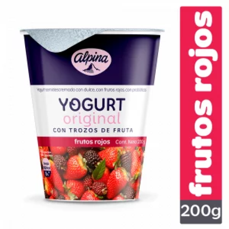 Yogurt Alpina Frutos Rojos 200 Ml