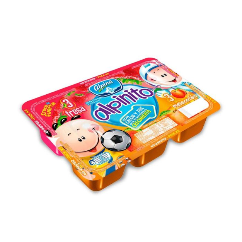 Alpinito Alpina Fresa Melocoton 6 Und 45 Gr