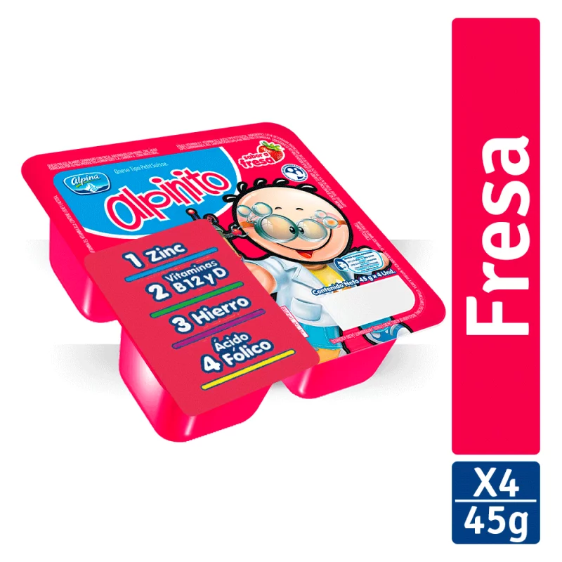 Alpinito Alpina Fresa 4 Und 45 Gr