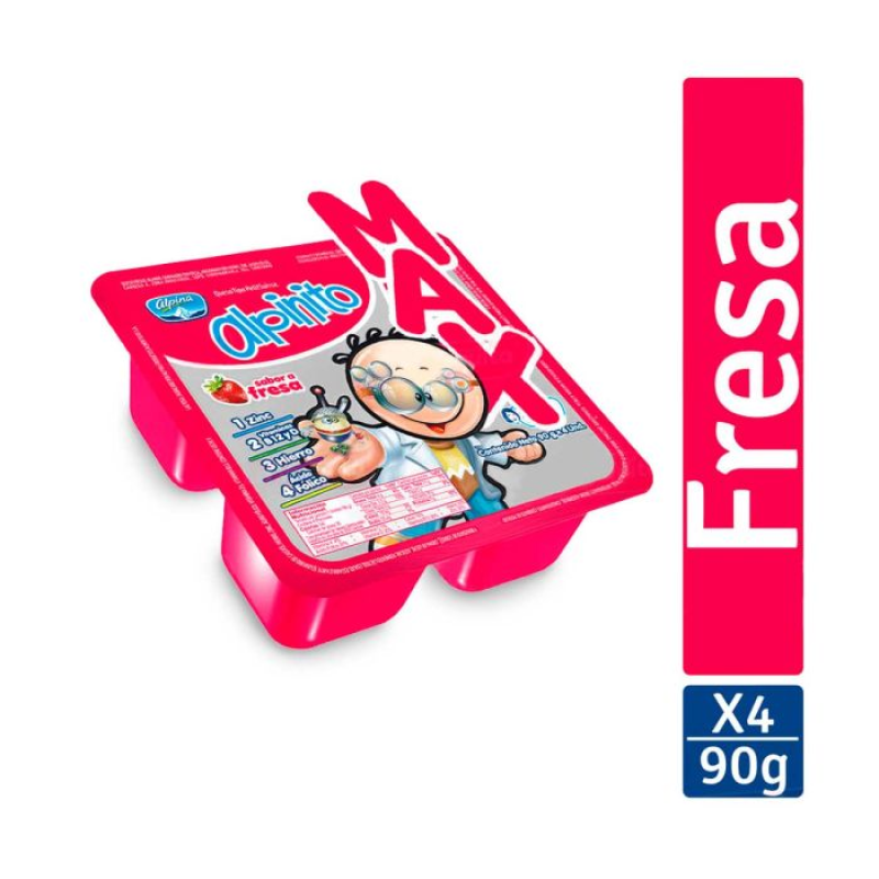 Alpinito Alpina Fresa 4 Und 90 Gr