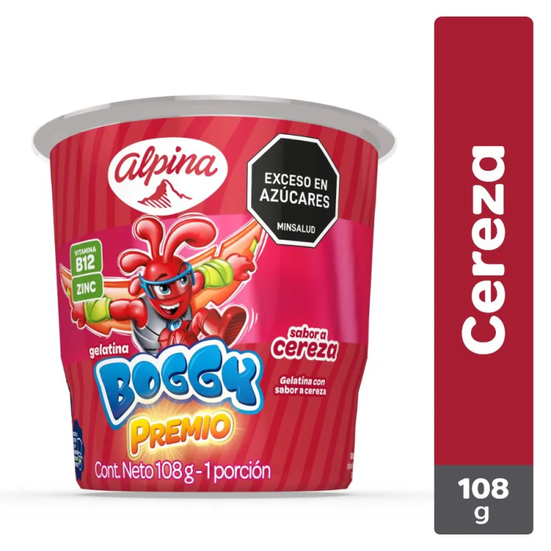 Gelatina Boggy Cereza Premio 108 Gr