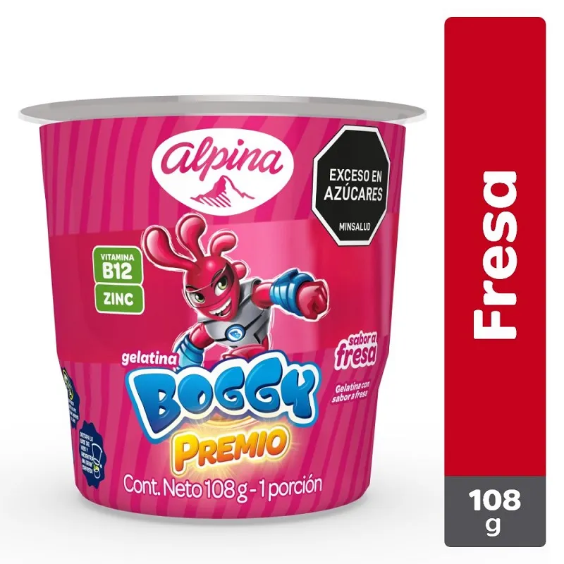 Gelatina Boggy Fresa Premio 108 Gr