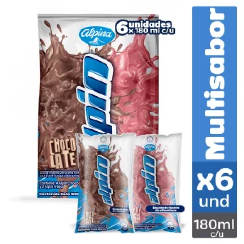Leche Alpin Sixpack 180 Ml