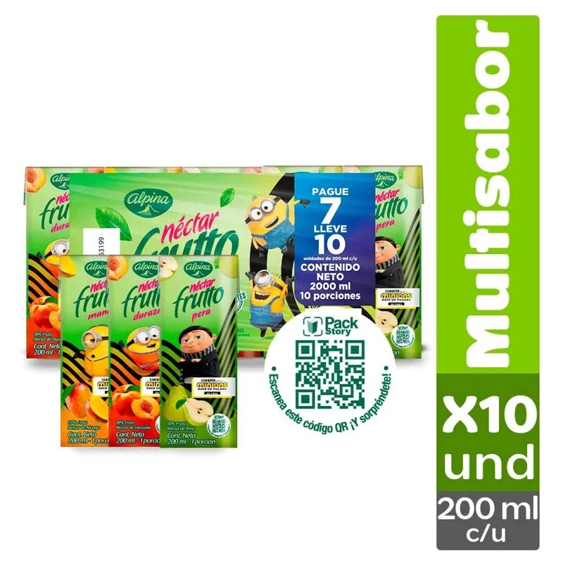 Jugo Frutto Pague 7lleve 10und Surtido