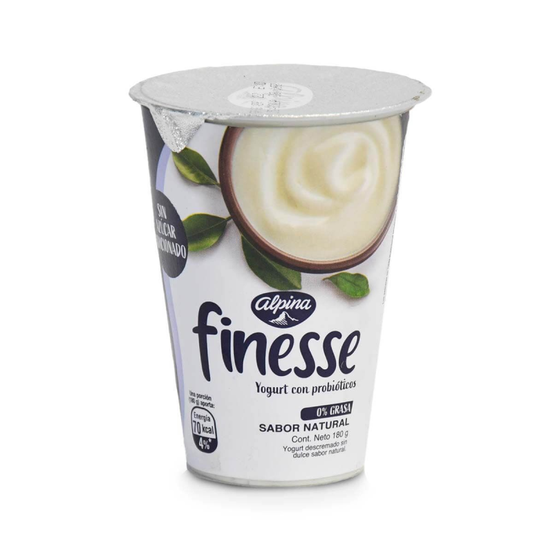 Yogurt Finesse Natural Vaso 180 Ml