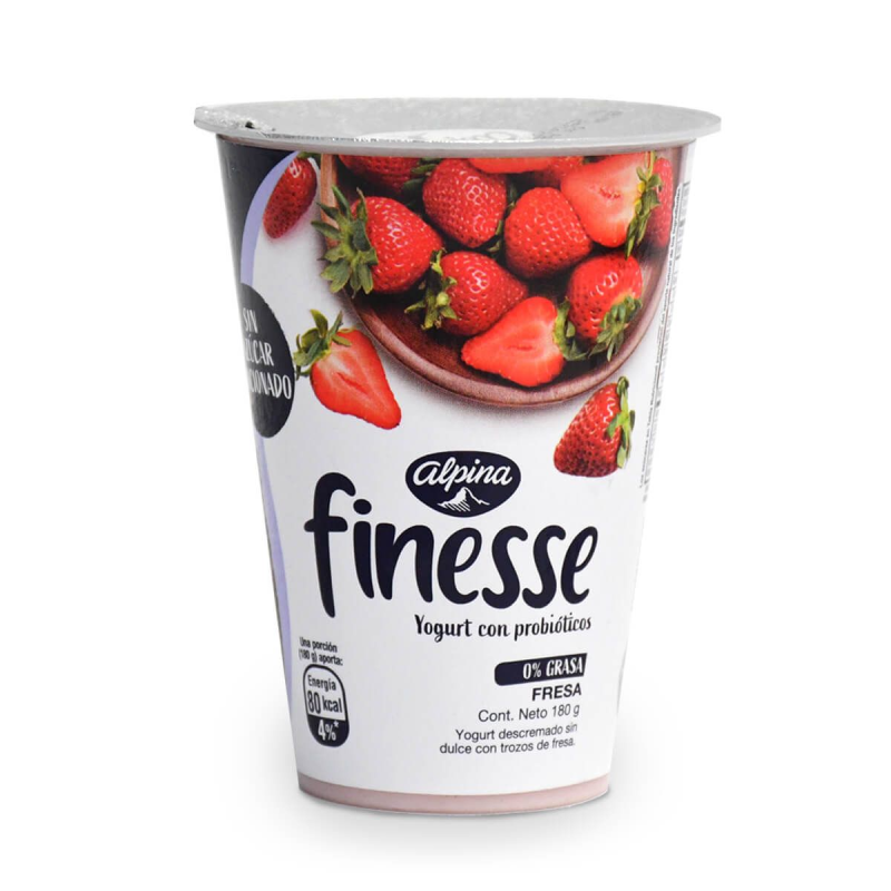 Yogurt Finesse Fresa Vaso 180 Ml
