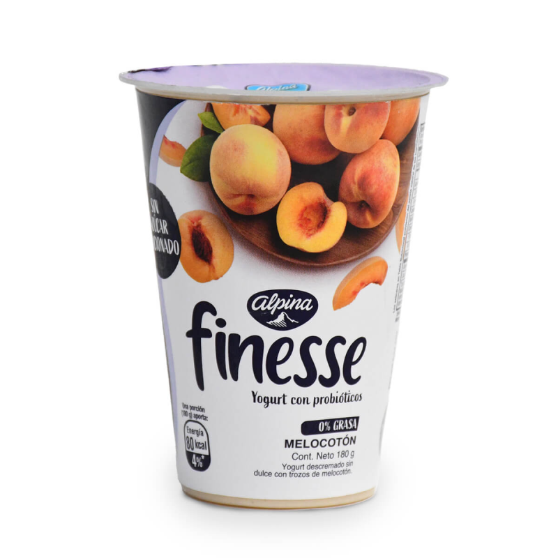 Yogurt Finesse Melocoton Vaso 180 Ml