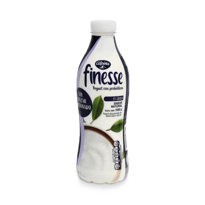 Yogurt Finesse Natural Botella 1000 Ml