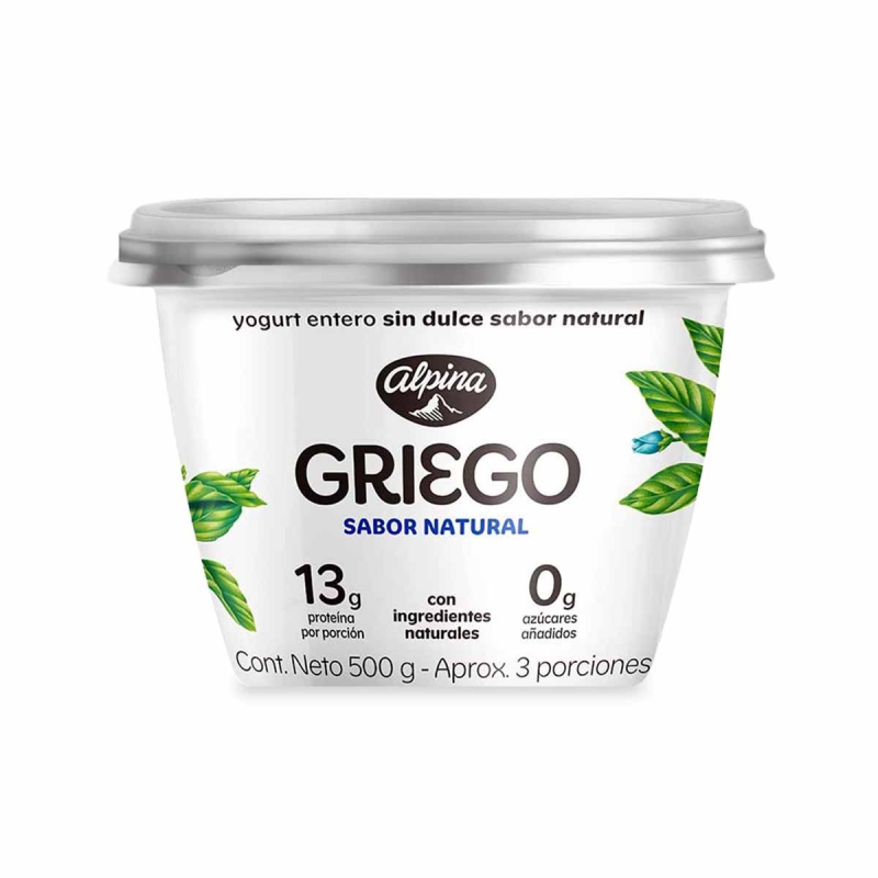 Yogurt Alpina Griego Natural 500 Ml