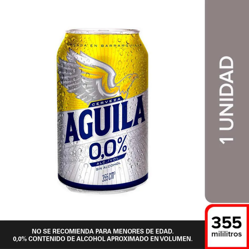 Cerveza Aguila 0 355cc