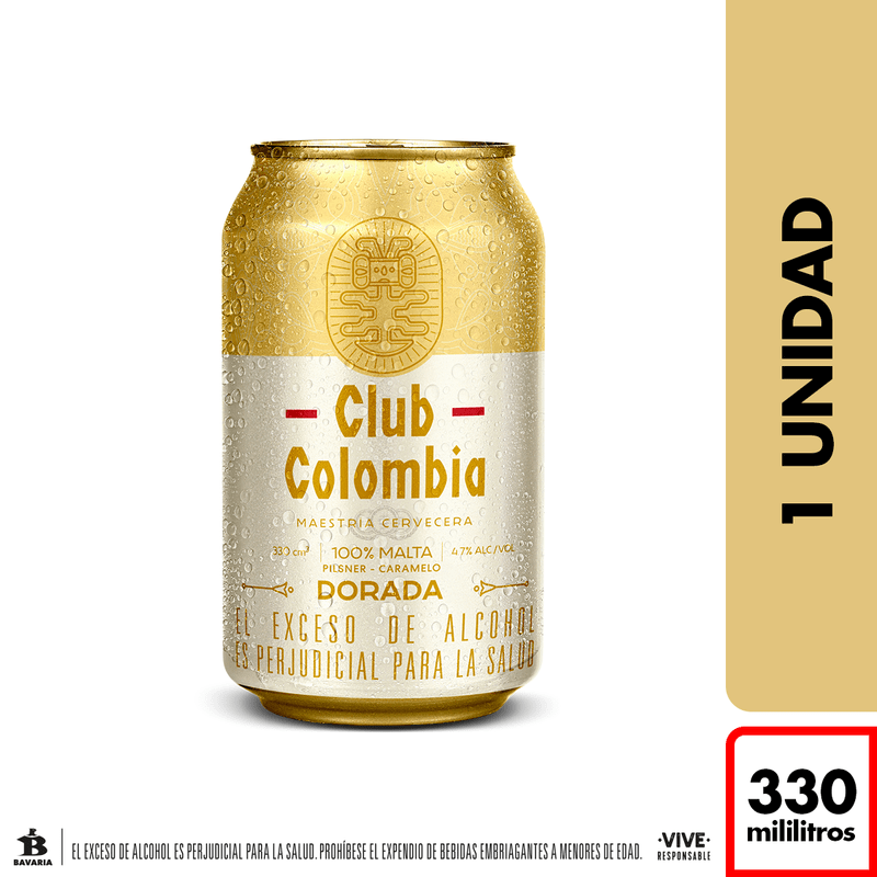 Cerveza Club Colombia Dorada Lata