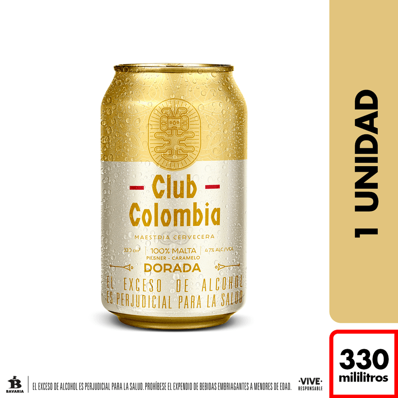 Cerveza Club Colombia Dorada Sixpack Lata 330 Ml