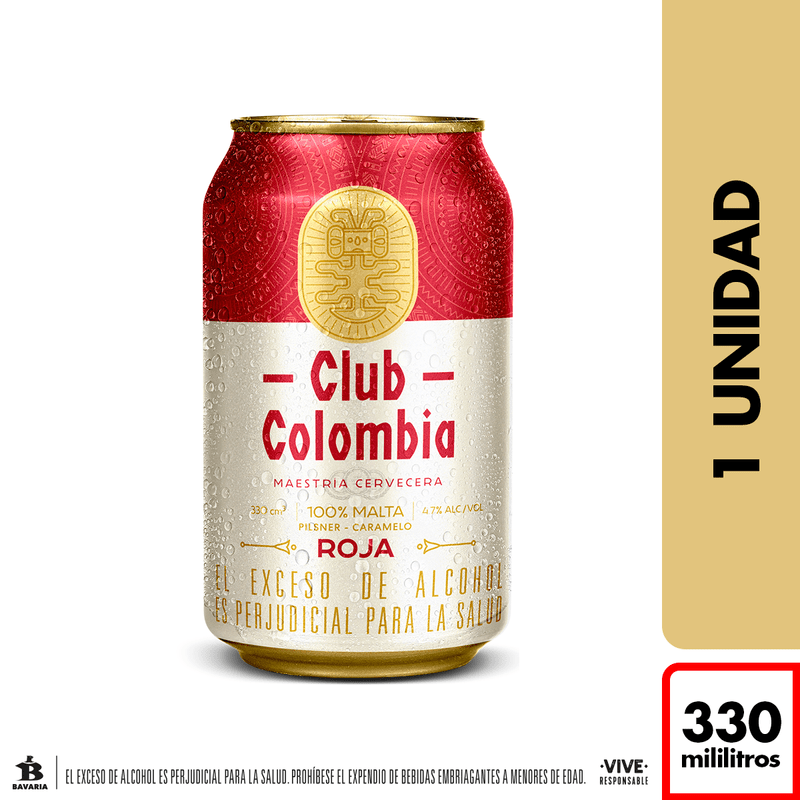 Cerveza Club Colombia Lata 330 Ml