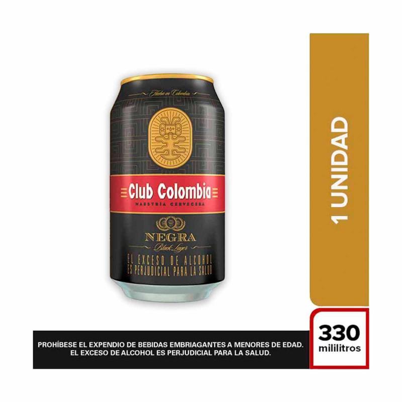 Cerveza Club Colombia Negra Lata 330 Ml