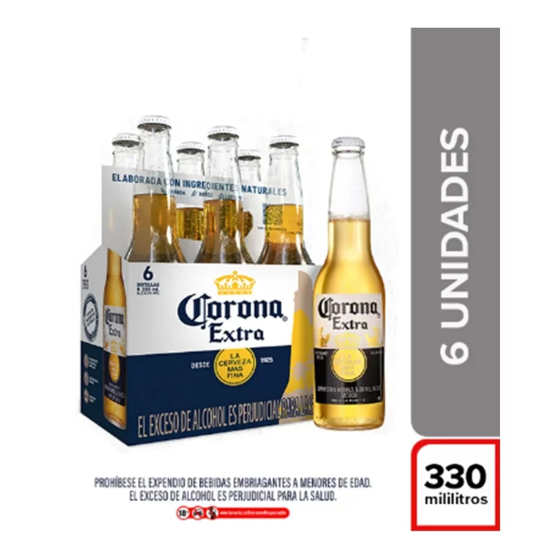 Cerveza Corona Sixpack 330 Ml X 6 Und