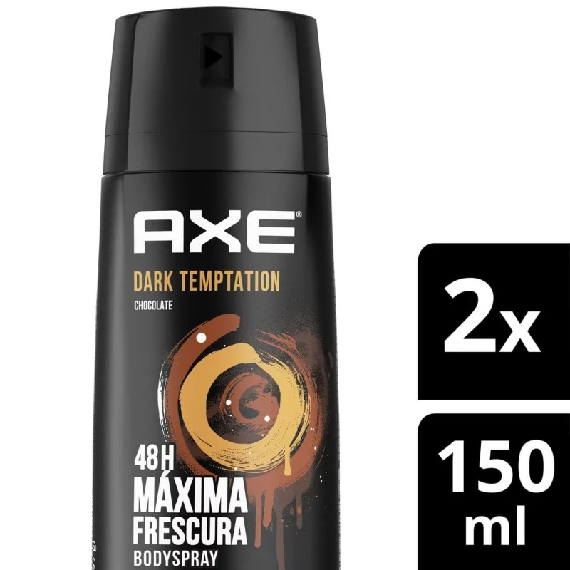 Desodorante Axe X 150ml X 2unidad Aerosol Dark Temptation