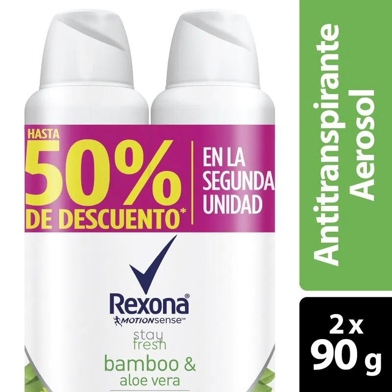 Desodorante Rexona Bambu 2 Und 90 Ml