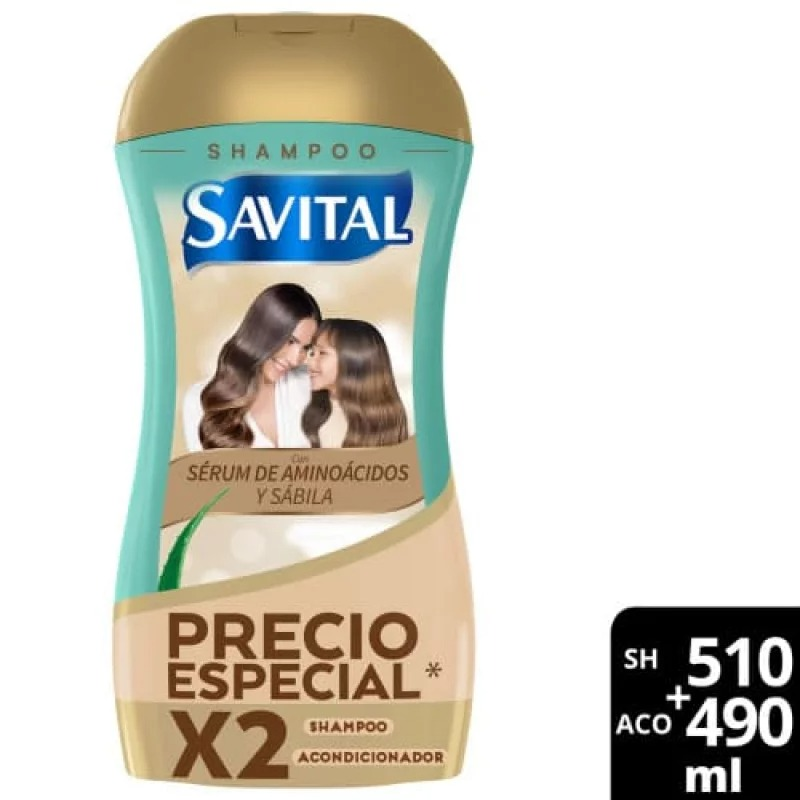Shampo Aminoacidos+aco Savitalx510+490ml
