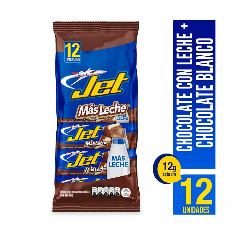 Chocolatina Jet Leche 12 Und 12 Gr