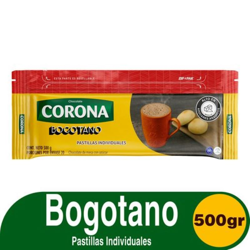 Chocolate Bogotano Saborizado Resellable 500 Gr
