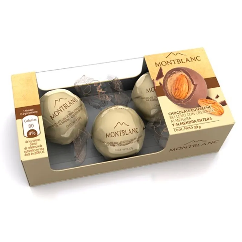 Chocolatina Montblanc Almendra 13 Gr