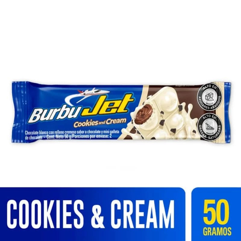 Chocolatina Jet Buburjet Cookies Crema X 50g