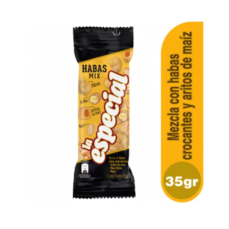 Pasabocas La Especialx35g Haba Mix
