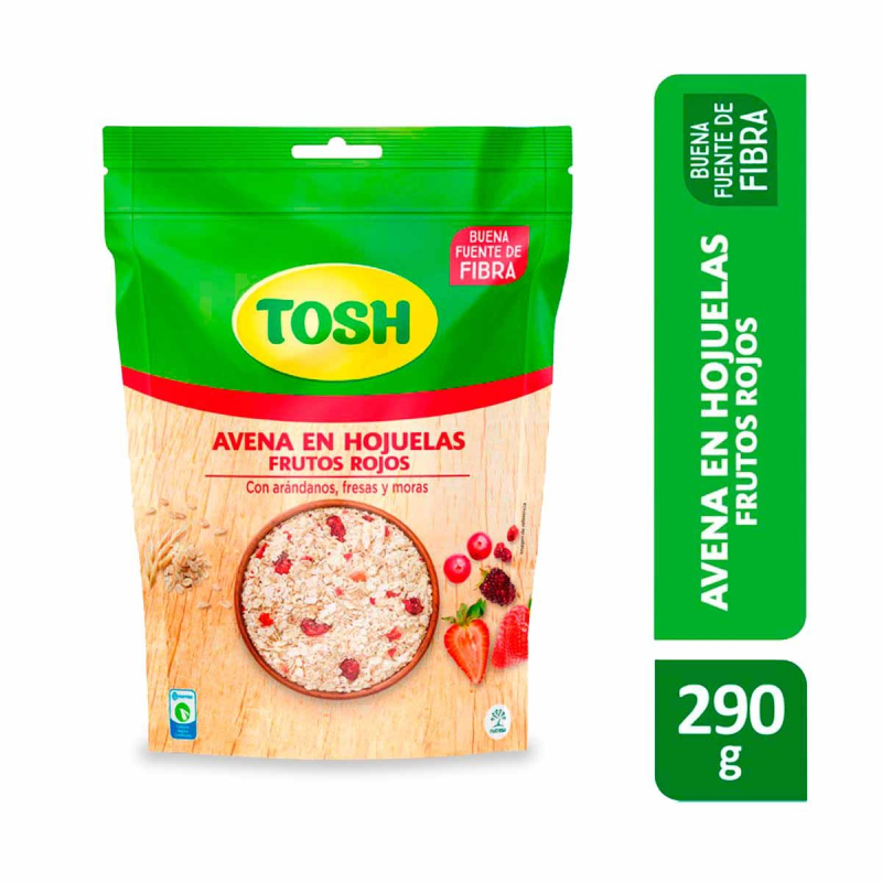 Avena Tosh Frutos Rojos 290 Gr
