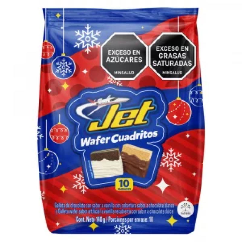 Chocolatina Wafer Cuadr Bolsa Jetx140g