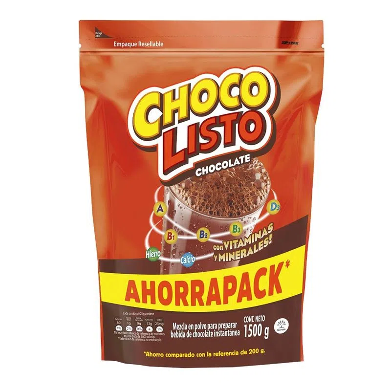 Bebida Instantanea Chocolisto 1500 Gr