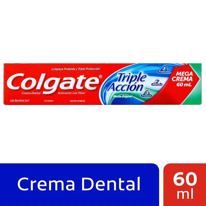 Crema Dental Colgate Triple Accion 60 Ml