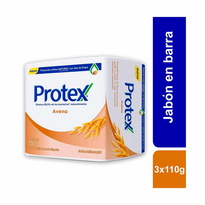 Jabon Protex Avena 3 Und