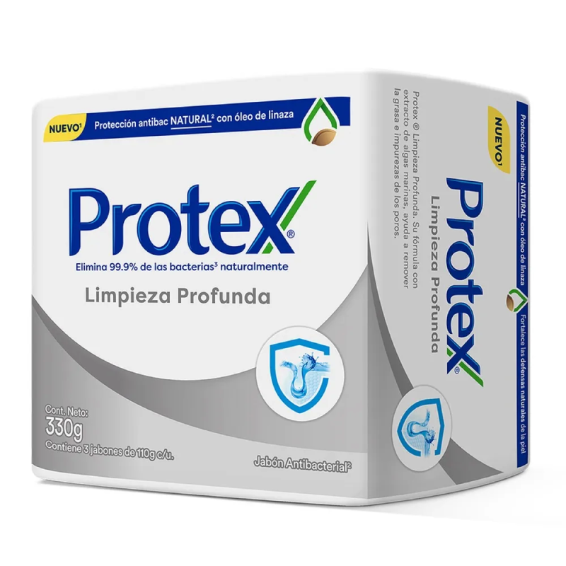 Jabon Protex Limpieza Profunda 3 Und