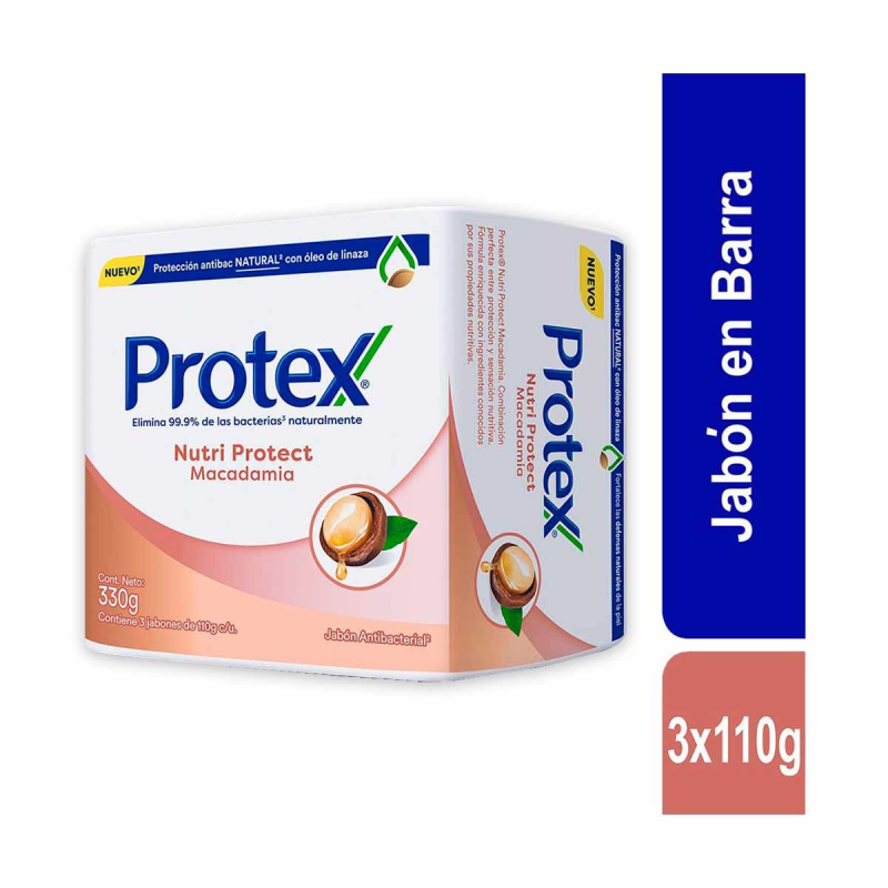 Jabon Protex Macadamia 3 Und
