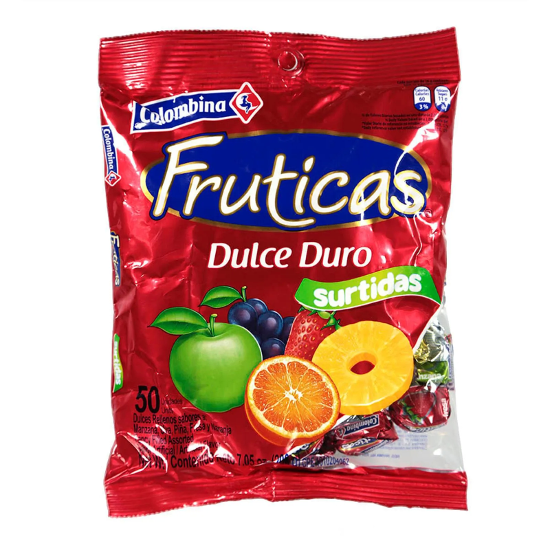 Dulce Colombina Fruticas 50 Und 300 Gr