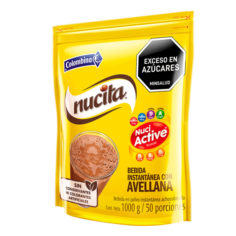 Bebida Achocolatada Nucita Doypack 1000 Gr