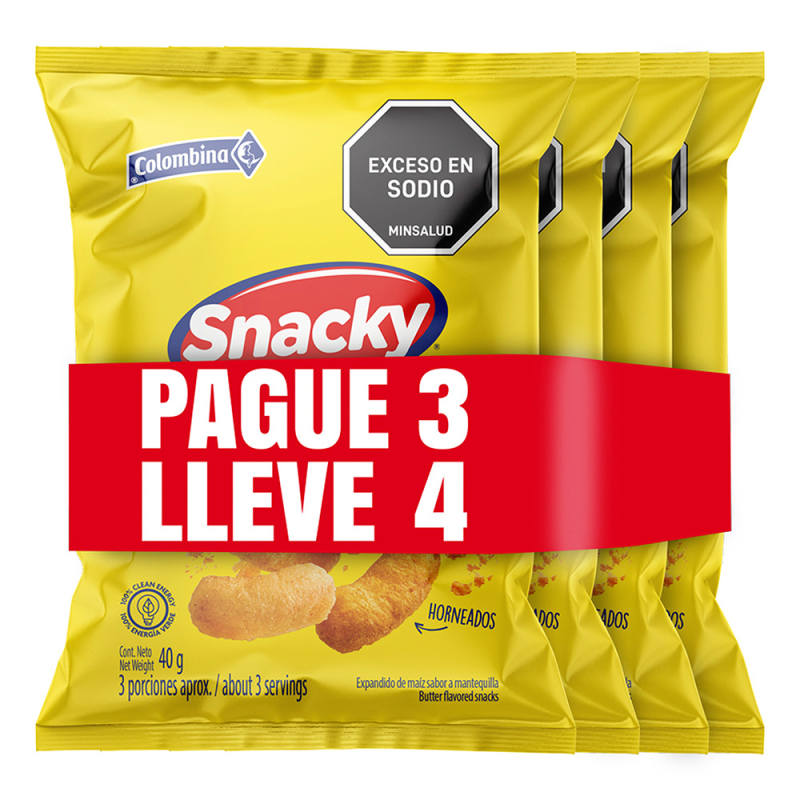 Pasaboca Snacky Saladito Pague 3 Lleve 4 Und