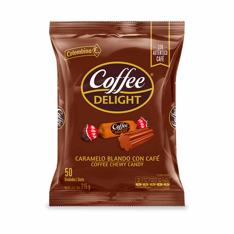 Dulce Colombina Coffee Delight Blando 50 Und 86 Gr